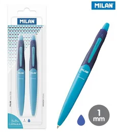 2 długopisy CAPSULE MILAN niebieskie na blistrze
