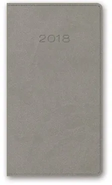 Kalendarz 2018 A6 11T kieszonkowy szary