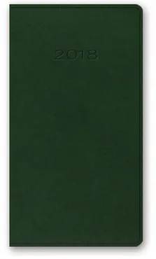 Kalendarz 2018 A6 11T kieszonkowy zielony