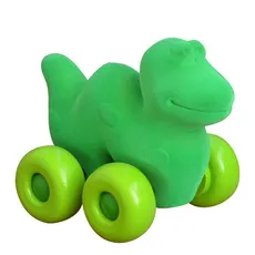 Dinozaur - pojazd, kolor zielony, Rubbabu