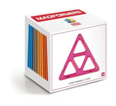 Klocki magnetyczne 3D Magformers Super trójkąty 12 elementów