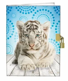 Pamiętnik z kłódką 13x18cm Tygrys