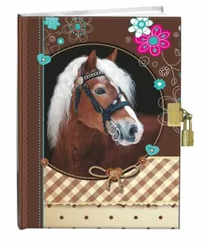 Pamiętnik z kłódką 13x18cm Sweet Horse