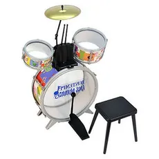 Toy Band Rock Drummer Perkusja z krzesełkiem