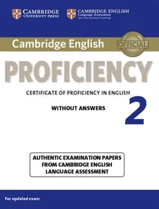 Cambridge English Proficiency 2 Student's Book without answers - Outlet