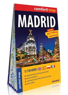 Madryt (Madrid) comfort! map kieszonkowy laminowany plan miasta
