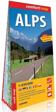 Alps laminowana mapa samochodowa 1:650 000