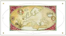 Karnet mapa Europy 12x23 + koperta
