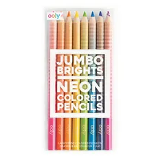 Grube Neonowe kredki ołówkowe Jumbo Brights 8 sztuk