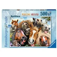 Puzzle 500 Selfies Wesołe konie