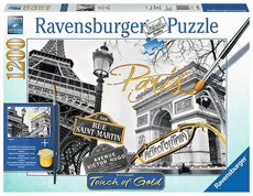 Puzzle 1200 Touch of Gold Paryż Puzzle do malowania
