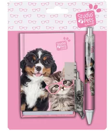 Zestaw pamiętnik z długopisem Studio Pets