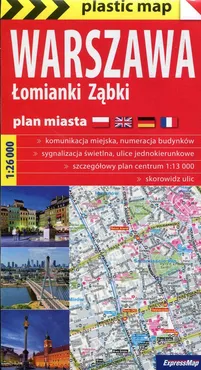 Warszawa Łomianki Ząbki plan miasta 1:26 000