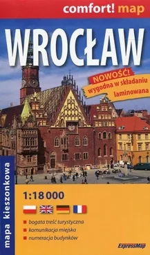 Wrocław comfort! map mapa kieszonkowa 1:18 000