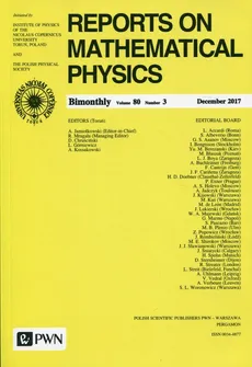 Reports on Mathematical Physics 80/3 2017 Kraj