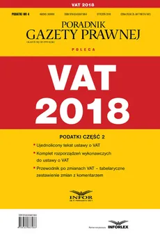 VAT 2018 Podatki Część 2