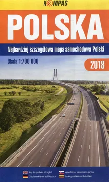 Polska 2018 mapa samochodowa Polski 1:700 000