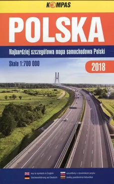 Polska Najbardziej szczegółowa mapa samochodowa Polski 1:700 000 - Outlet