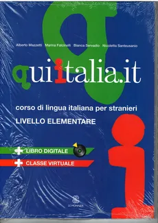 Qui italia.it livello elementare A1- A2 Podręcznik + MP3 - Falinelli, Alberto Mazzetti, Nicoletta Santeusanio, Bianca Servadio
