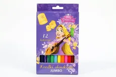 Kredki ołówkowe Jumbo Księżniczki 12 kolorów