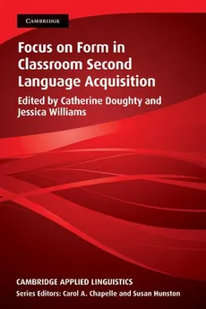 Focus on Form in Classroom Second Language Acquisition - Outlet