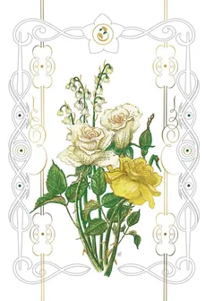 Karnet kwiaty róże 12x18 + koperta