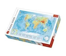 Puzzle Mapa fizyczna świata 1000