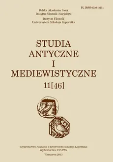 Studia Antyczne i Mediewistyczne, 11(46)/2013