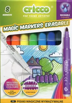 Pisaki magiczne wymazywalne 8 kolorów