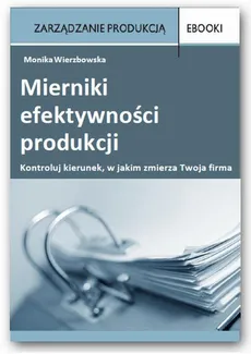 Mierniki efektywności produkcji - Monika Wierzbowska