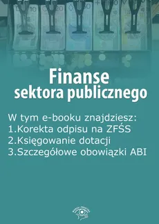 Finanse sektora publicznego, wydanie październik 2015 r. - Praca zbiorowa