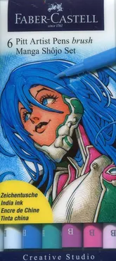 Pisaki Pitt Artist Pens Manga 6 kolorów