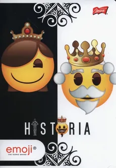 Zeszyt A5 w kratkę 60 kartek Emoji Historia 10 sztuk