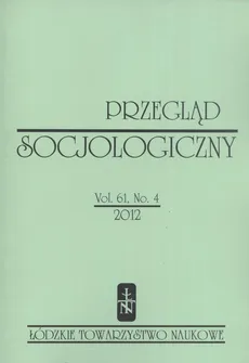 Przegląd Socjologiczny t. 61 z. 4/2012 - Praca zbiorowa