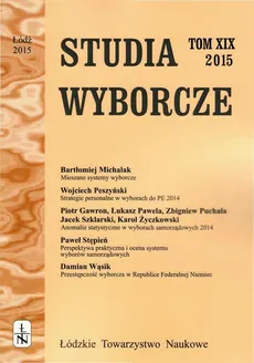 Studia Wyborcze t. 19 - Praca zbiorowa