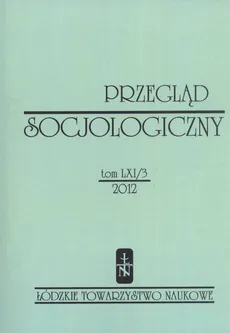 Przegląd Socjologiczny t. 61 z. 3/2012 - Praca zbiorowa
