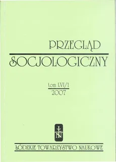Przegląd Socjologiczny t. 56 z. 1/2007 - Praca zbiorowa