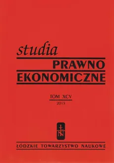 Studia Prawno-Ekonomiczne tom 95 - Praca zbiorowa