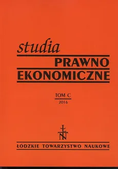 Studia Prawno-Ekonomiczne t. 100 - Praca zbiorowa