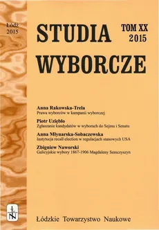 Studia Wyborcze t. 20 - Praca zbiorowa