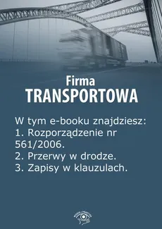 Firma transportowa, wydanie maj 2014 r. - Izabela Kunowska