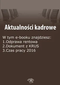 Aktualności kadrowe, wydanie styczeń 2016 r. - Szymon Sokolnik
