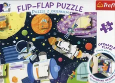 Flip-Flap Puzzle z okienkiem 36 Kosmos
