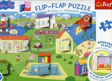 Flip-Flap Puzzle z okienkiem 36 Świat Świnki Peppy