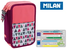 Piórnik Milan 3-poziomowy z wyposażeniem GEO róż
