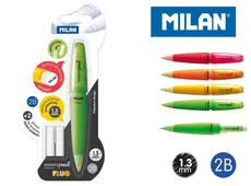 Ołówek mechaniczny Milan Capsule Fluo 2B 1,3 mm + 2 zapasowe gumki