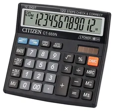 Kalkulator biurowy CITIZEN CT-555N 12-cyfrowy czarny