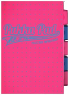 Kołozeszyt A4 Pukka Pad Neon Dots w kratkę 200 kartek różowy