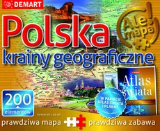 Puzzle Polska-krainy geograficzne + atlas - Outlet