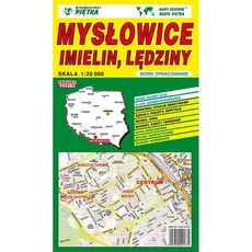 Mysłowice Imielin Lędzin mapa 1:20 000